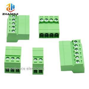 5 10pcs 15EDGRK 공중 버트 용접 단자 블록 - 3.5/3.81mm 피치 2-12P 암커넥터 플러그인 전기 커넥터