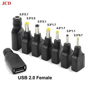 2pcss 5.5x2.1/3.0x1.1/3.5x1.35/4.8x1.7mm 남성 잭 소켓-USB 2.0  A 암커넥터 DC 커넥터 5V 전원 어댑터