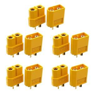 10pcs XT60 배터리 커넥터 수커넥터 금도금 DIY RC 항공기 드론 액세서리 연결 부품