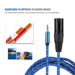 3미터 3.5mm 스테레오 수-암 XLR 어댑터 오디오 케이블 패치 코드 액세서리