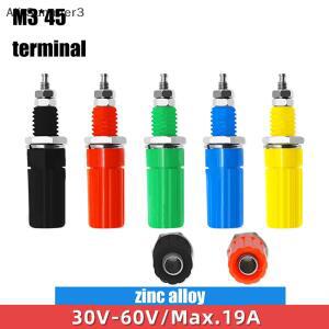 5개 DIY 액세서리 4mm 바나나 소켓 M3x45mm 바인딩 포스트 너트 플러그 잭 전기 커넥터 단자