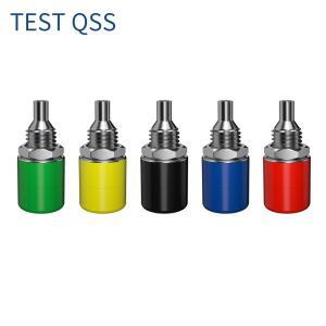 QSS 10pcs 4mm 바나나 소켓 바인딩 포스트 너트 플러그 잭 전기 커넥터 단자  구멍 DIY 부품 Q.40010