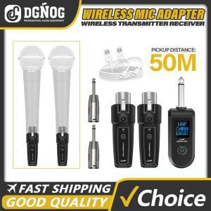 UHF XLR 어댑터 시스템 다이나믹 마이크용 무선 송신기 수신기 기타 오디오 믹서 PA