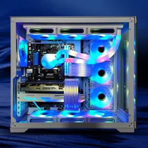 RGB LED LED 스트립 바 보드 커버 컴퓨터 전원 어댑터 ATX 24핀 GPU 비디오 카드 케이블 케이스