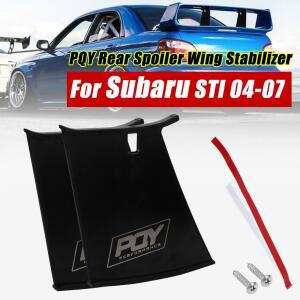 [호환품]VR - PQY 로고 VR-WSS01 Subaru 호환 STi 04-07용 리어 호환 윙 스포일러 지원 안정기