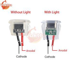 5개 여성 커넥터 2핀 USB Type-C 입력 타입 충전 소켓 방수 전원 포트 24AWG 리드 와이어 LED 조명 포함