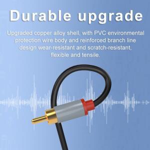 RCA 케이블 3.5mm ~ 분배기 잭 2 남성 오디오 와이어 앰프 용 HiFi 스테레오 홈 시어터 스피커 코드
