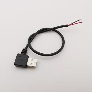 5V USB 2.0 A형 암수 전원  케이블 연결 2핀 4핀 와이어 충전 연장 어댑터 용접 라인 DIY 0.3m 1m 2m