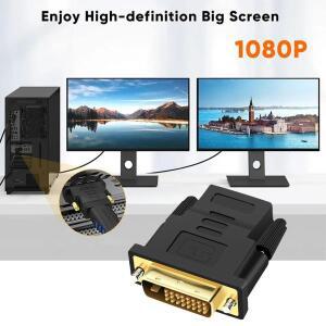 DVI-HDMI 어댑터 DVI 241-HDMI 호환 도금 플러그 Male-HDMI 비디오 컨버터PC PC 노트북 HDTV용