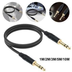6.35mm 스테레오 잭 밸런스드 오디오 패스 코드 1M 2m 3M 5m 인터커넥트 케이블 일렉트릭 기타 베이스 등용