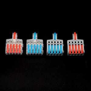 10pcs/1입력 5출력 커넥터 배선 단자 퀵 PCT 램프 와이어 병렬 접속함 1입력 다중 분배기
