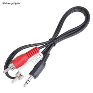 오호노 오디오 스피커 어댑터 케이블 3.5mm 잭 미니 플러그 2 RCA 수 스테레오 변환