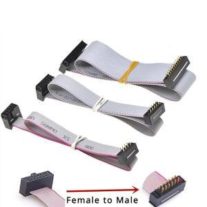 1pcss FC-FD DC4 IDC 2.54mm 피치 수-암 커넥터 6/8/10/12/14/16/20/24/26/30/34/40핀 플랫 리본 다운로드