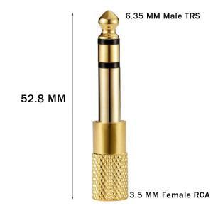 뮤지컬 사운드 플러그  6.35mm 잭 스테레오 소켓 수-3.5mm 1/인치 수 1/8 4개 10 24/100개