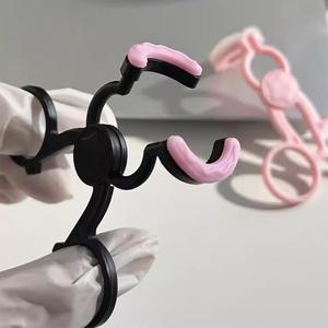 UYAAI 콘택트 렌즈 삽입기 초보자 친화적 인 리무버 실리콘 소프트 팁 트위터 스틱 착용 도구 액세서리