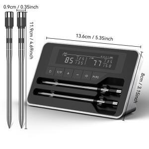5mm 초박형 프로브가 있는 스마트 무선 고기 온도계 대형 LCD 디스플레이가 블루투스 바베큐 그릴 오븐용