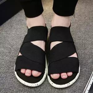 [하프클럽/셀러허브_아웃도어]여름 해변가 여성 밴딩 발목 샌들 슈즈