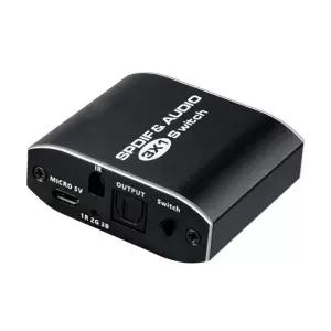 SPDIF 광 오디오 3포트 스위치 5핀 전원 TV PS4 PS5 원버튼 제어