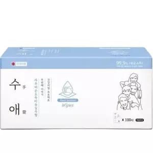 자우버 수애 일회용 손소독 알콜 티슈 100매 (개별포장)
