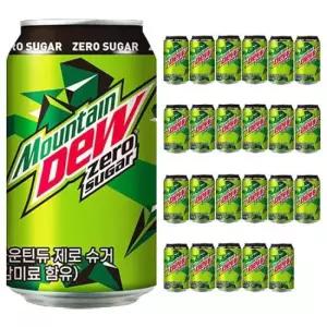 마운틴듀제로 롯데 마운틴듀 제로 355mlx24캔