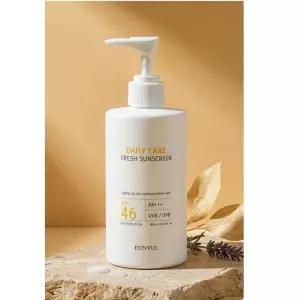 은율 데일리 케어 프레쉬 대용량 끈적임없고 백탁없는 선크림 300ml 2+1 총3개 한국
