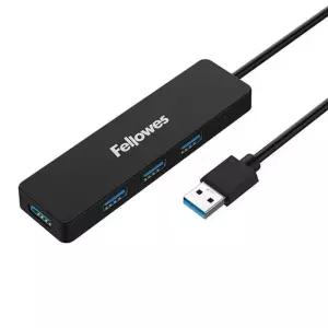 USB 3.0 4포트 허브 블랙 FELLOWES FELLOWES (WDB4D27)