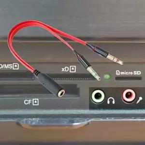 고품질 게이밍Y잭 젠더 1+1 (WD7676A)