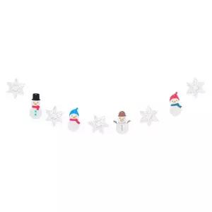 코젠더스 눈사람 친구들 가랜드2 생일 파티 크리스마스 홈파티 꾸미기 (W9317E8)