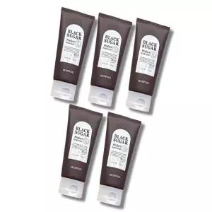 스킨푸드 블랙 슈가 퍼펙트 스크럽 폼 180ml 5개