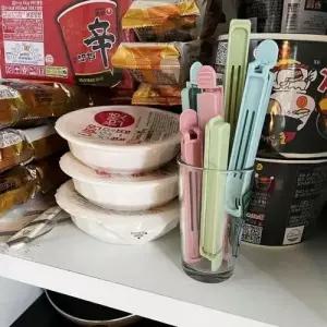 5P 과자 밀봉집게 봉투 대형 클립형 과자집게 WFFNYKO