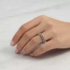 판도라 190029C00 에쉬메트릭 스타 오픈 실버 반지