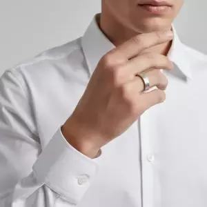 메종마르지엘라 넘버 레퍼런스 4MM 반지 - 실버 SM1UQ0119P8863101