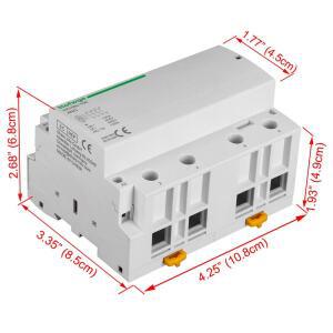 HCH8s-100 4극 100A 모듈형 접촉기 4NO 2NO2NC 220V 자동 가정용 DIN 레일 타입