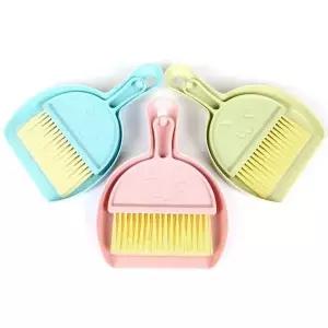 미니빗자루세트 책상빗자루 탁상빗자루 캠핑용빗자루 차량용먼지떨이 (WA18216)