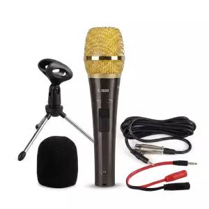 콘덴서 마이크 PC 노트북 방송 게임 스탠드 세트 E5900 브라운