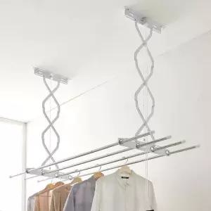천장 빨래건조대 3단 125cm/베란다 천청형 빨래걸이 건조대