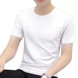 라운드 면 반팔티