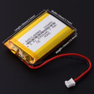 5개/몫 JST2.0 2P 303450 3.7V 2000mAh 리튬 이온 폴리머 배터리