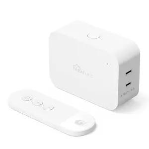 TREATLIFE 2 in 1 디머 플러그 스마트 기능 없음 무선 리모컨 콘센트 최대 100FT 범위 디밍 가능한 전구용