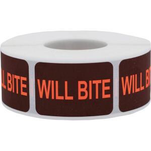 WILL BITE 8CM 5인치 500개 스티커 라벨 수의학
