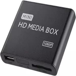 1080P 풀 HD 디지털 미디어 플레이어 HDMI/AV/VGA 출력 7.1 서라운드 사운드 리모컨 포함 USB MMC RMVB MP3