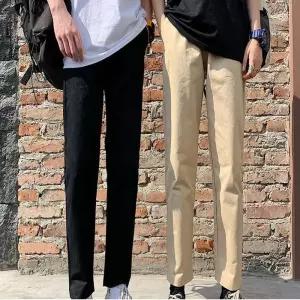 [HYF83J47_65]면바지 치노 팬츠 롤업 데일리 바지