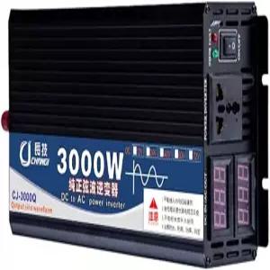 NKALGLOGMSD 3000W 4000W 파워 인버터 퓨어 사인파 DC 12V 24V 48V 60V AC 110V 220V 컨버터 듀얼