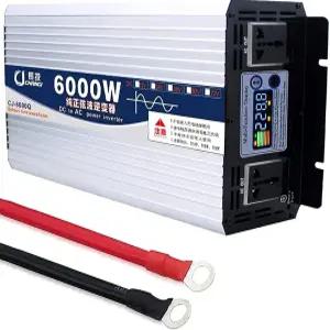 NKALGLOGMSD 6000W 피크 파워 인버터 순수 사인파 DC 12V 24V 48V 60V ~ AC 110V 220V 차량 변환기(12V to