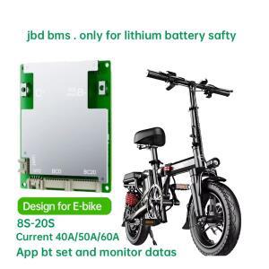 JBD 자동 식별 8S-20S LiFePO4 리튬이온 블루투스 스마트 BMS 24V 36V UART 앱 포함