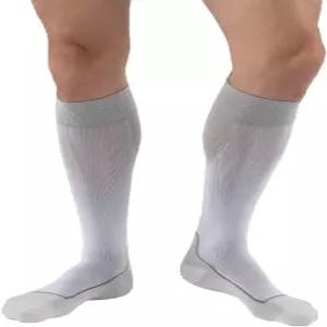 JOBST 스포츠 무릎 높이 1520mmHg 압박 양말 흰색/회색 X대형