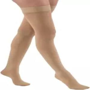 JOBST 릴 2030mmHg 압박 양말 허벅지 높이 실리콘 밴드 베이지 X대형