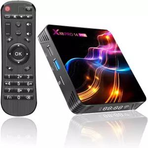 안드로이드 TV 박스 14.0 2026 RK3528 4GB 지원 4K 8K WiFi 6 2.4G/5.8G 듀얼 밴드 HDR10 100M 이더넷