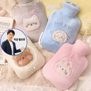 쌍문상회 지금 필요한 베이비 보냉 찜질팩 온수물주머니 보온 물주머니+커버 350ml 벨벳