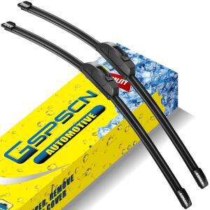GSPSCN 24 2팩 메탈 윈드실드 OEM 블레이드 수명 와이퍼 18 베이스 2X 콰이